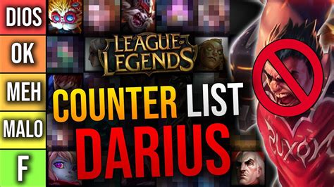 Darius Builds. . Darius counters